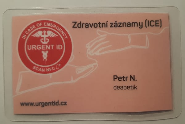 A - chytrá karta URGENT ID